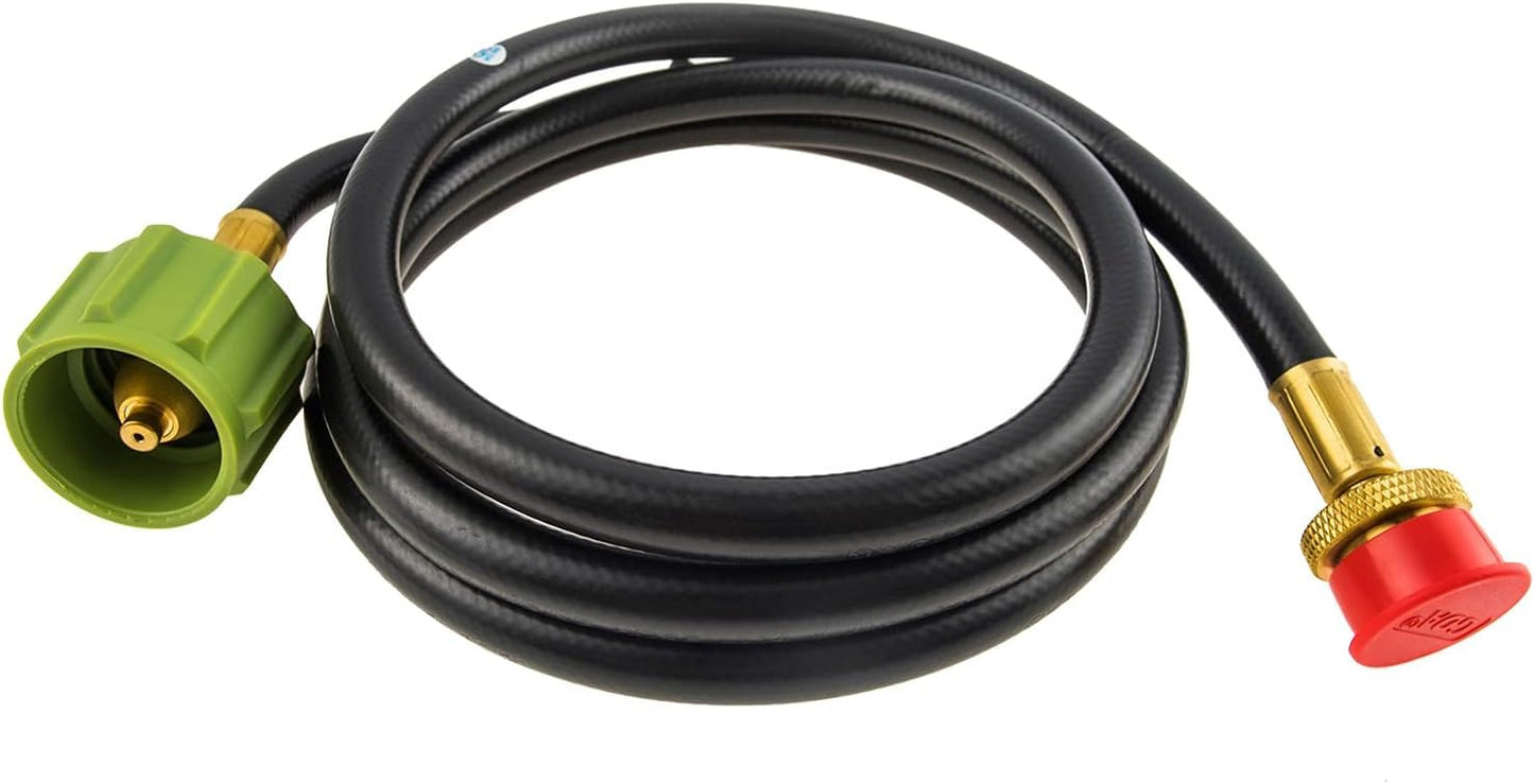 BBQ Future 6-Feet Black Rubber Adapter Hose for Weber Q Series & Go-Anywhere Grills, 1-Pack
