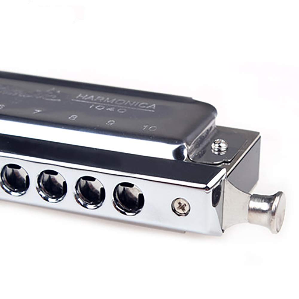 Swan SW1040 10 Hole 40 Tone C Key Chromatic Harmonica Adult Students Beginners Entry Professional Playing Variable Tone Instrument