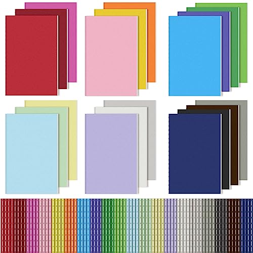 100 Pack Colorful Mini Notebook Bulk, Small Pocket Notebooks, 3.5" X 5.5" Lined Notepads Travel Journal Sketchbooks for Kids, Student, Office, 24 Sheets/48 Pages (20 colors)