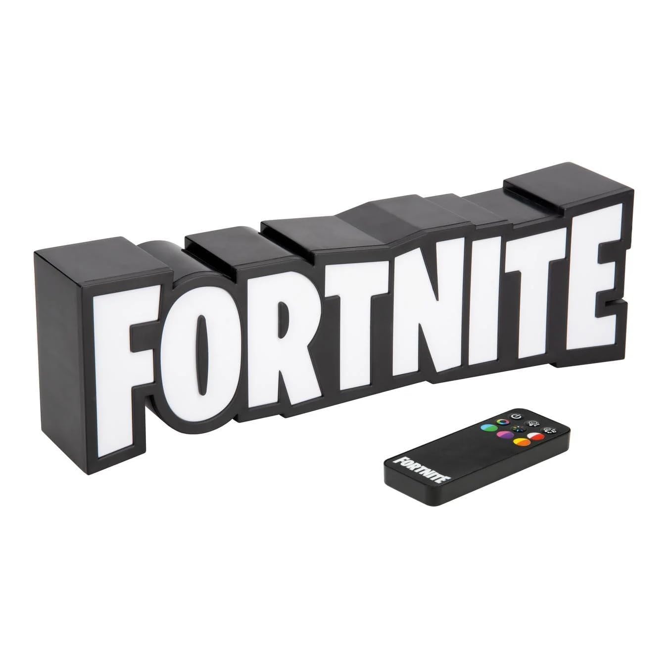 Fortnite RGB Colour-Changing Logo Light – Officially Licensed Gaming Lamp with Remote Control, Wall or Desk Display, USB Powered Décor for Gamers | Paladone