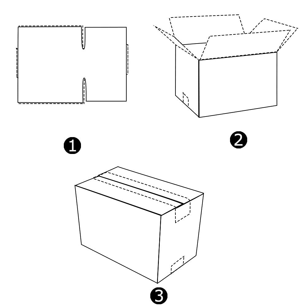 Calenzana 10x7x5 Inches Shipping Boxes Set of 25, Corrugated Cardboard Box for Packing Mailing, White