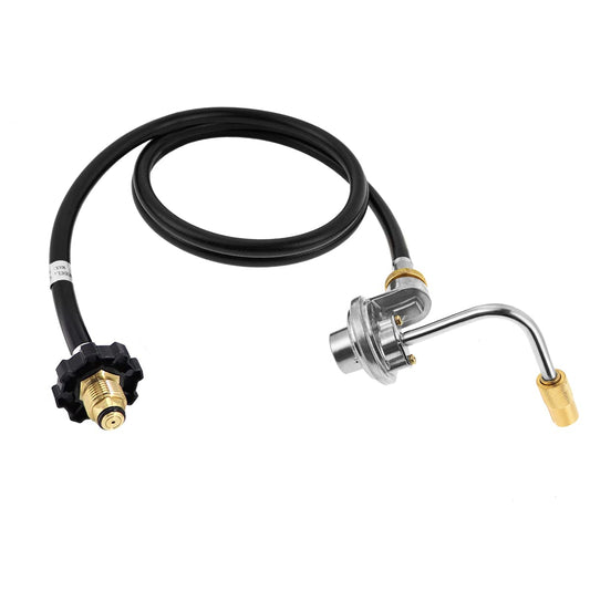 5 Feet Propane Adapter Hose and Griddles Regulator for Blackstone 17 Inch and 22 Inch Tabletop Griddle, Pit Boss PB336GS Griddle