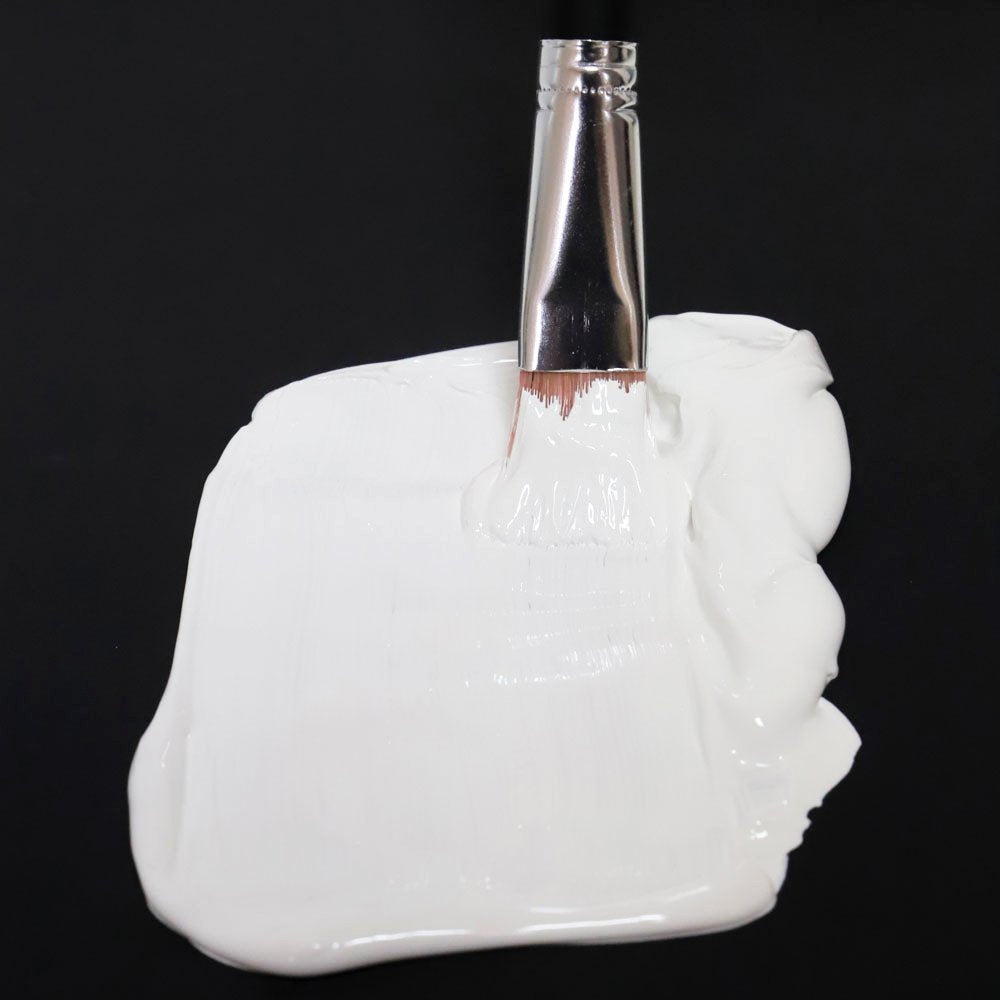 Mont Marte Studio Acrylic, 2PACK, Titanium White, 2 Liter (1/2 gallon) Ideal for Students and Artists. Excellent Coverage and Fast Drying.