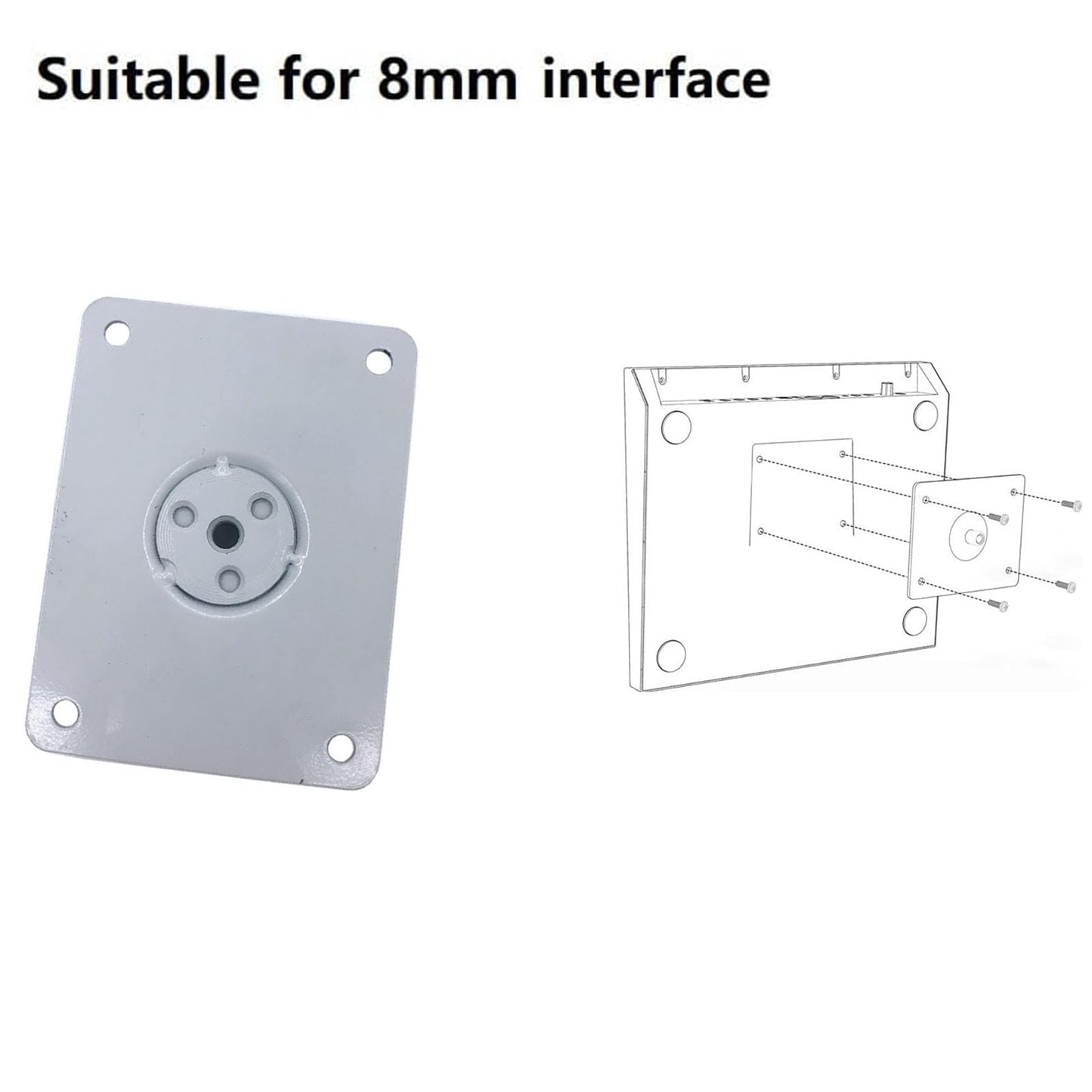 TUOREN Electronic Drum Module Mount Holder Metal Electronic Module Mounting Plate with Adjustable Mounting Rod for Drum Set Cymbal Stand Electronic Controller Multi-Pad Drum Pads Mount