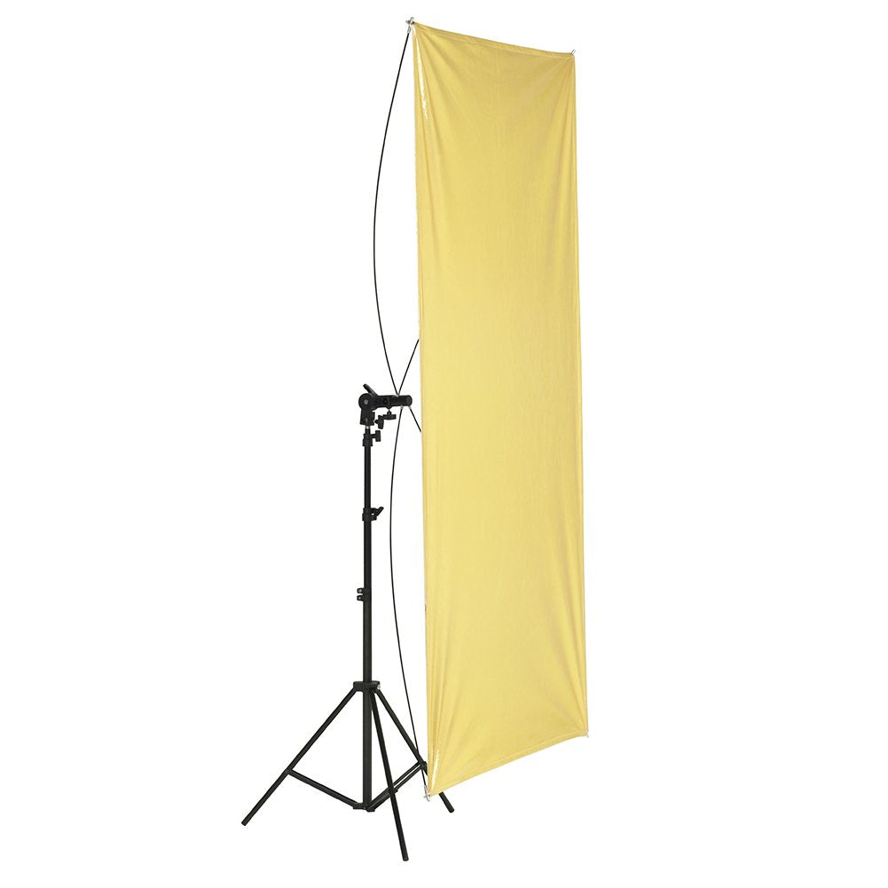 Neewer 35" x 70"/ 90 x 180cm Photo Studio Gold/Silver & Black/White Flat Panel Light Reflector with 360 Degree Rotating Holding Bracket and Carrying Bag