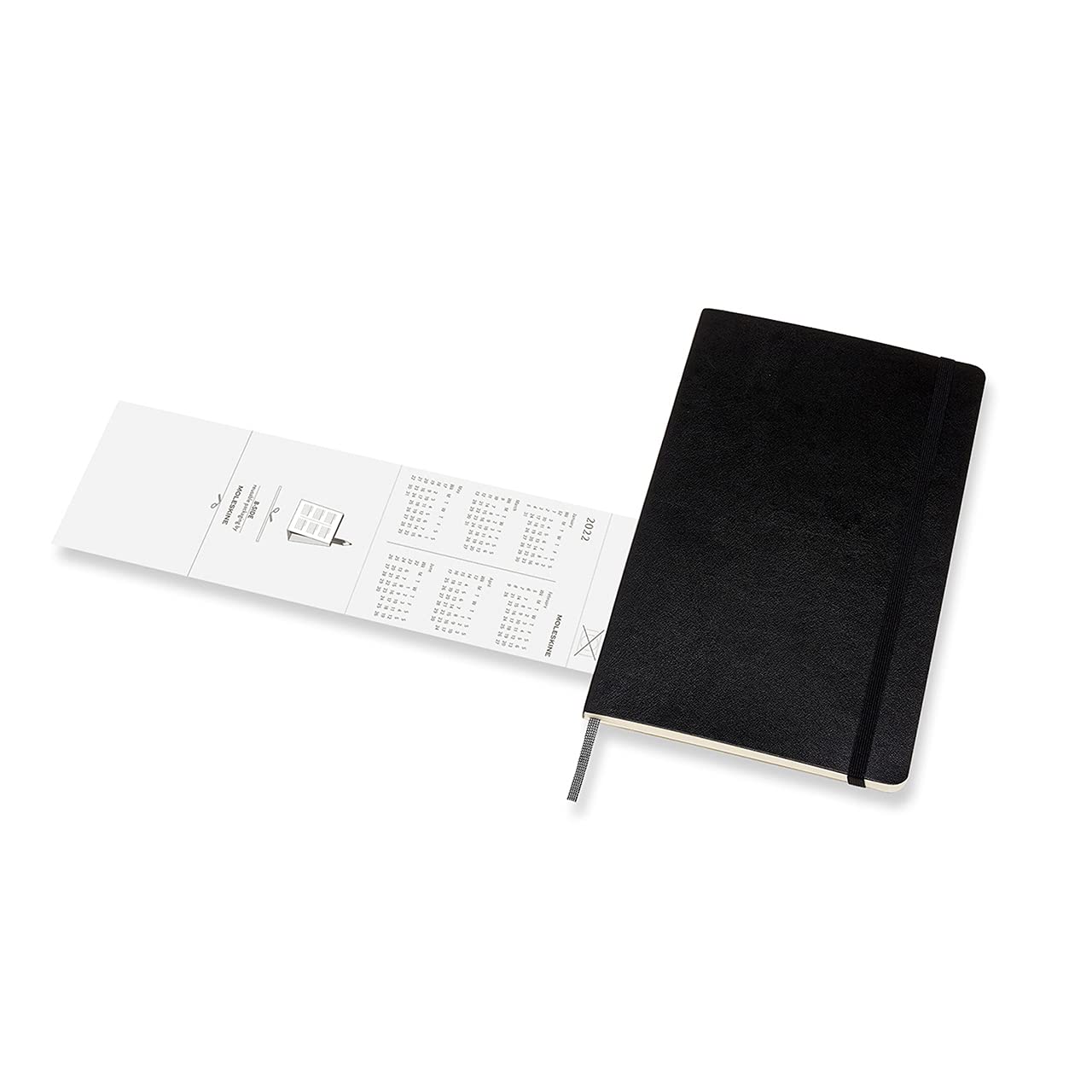 Moleskine Classic 18 Month 2021-2022 Weekly Planner, Soft Cover, Large (5" x 8.25"), Black
