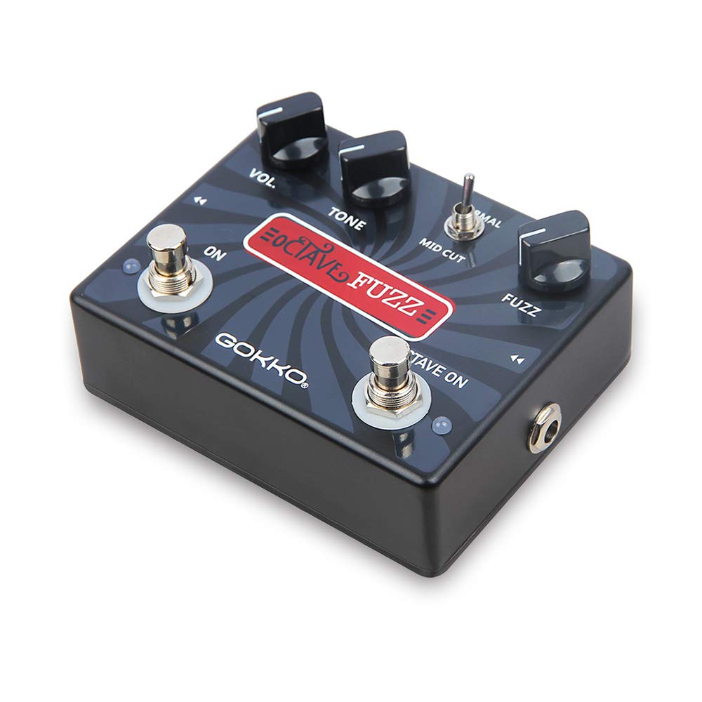 OCTAVE FUZZ GK-31 - Octave - Up Fuzz Guitar Effects Pedal with Mid - Cut Switch & True Bypass - Durable Aluminum Alloy Casing