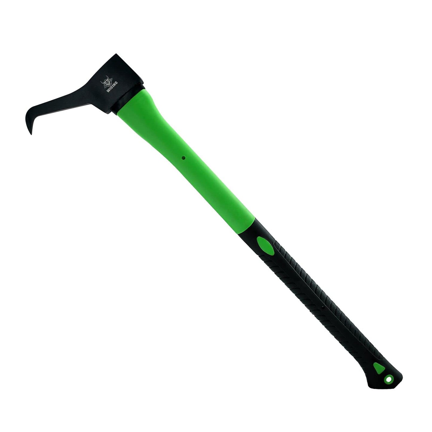 WICING Hookaroon 28 Inch, Pickaroon Forged Steel, with Anti-Slip & Shock Reduction Grip, for Log Lifting and Moving Wood Firewood Tool