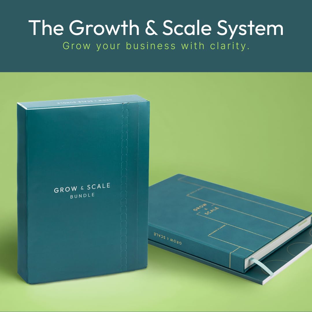 Growth and Scale Notepad (Premium) for Goal Setting, Productivity & Business Growth – Strategic Planning, Daily Tracking, Self-Reflection & Success Mindset