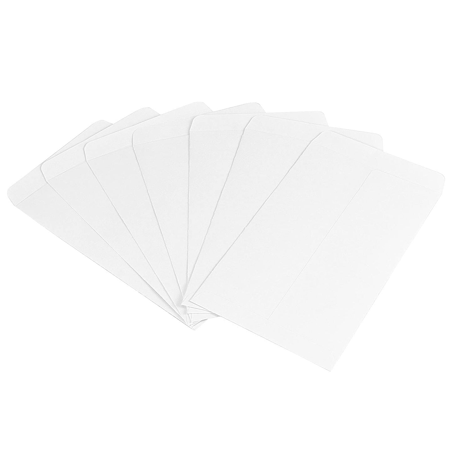 ZOENHOU 600 Pack 6.5 x 4 Inch 7 Coin White Money Envelopes, Durable Thick Small Part Envelopes, Bank Envelope for Cash Coin Jewelry Note Garden Use,100 GSM