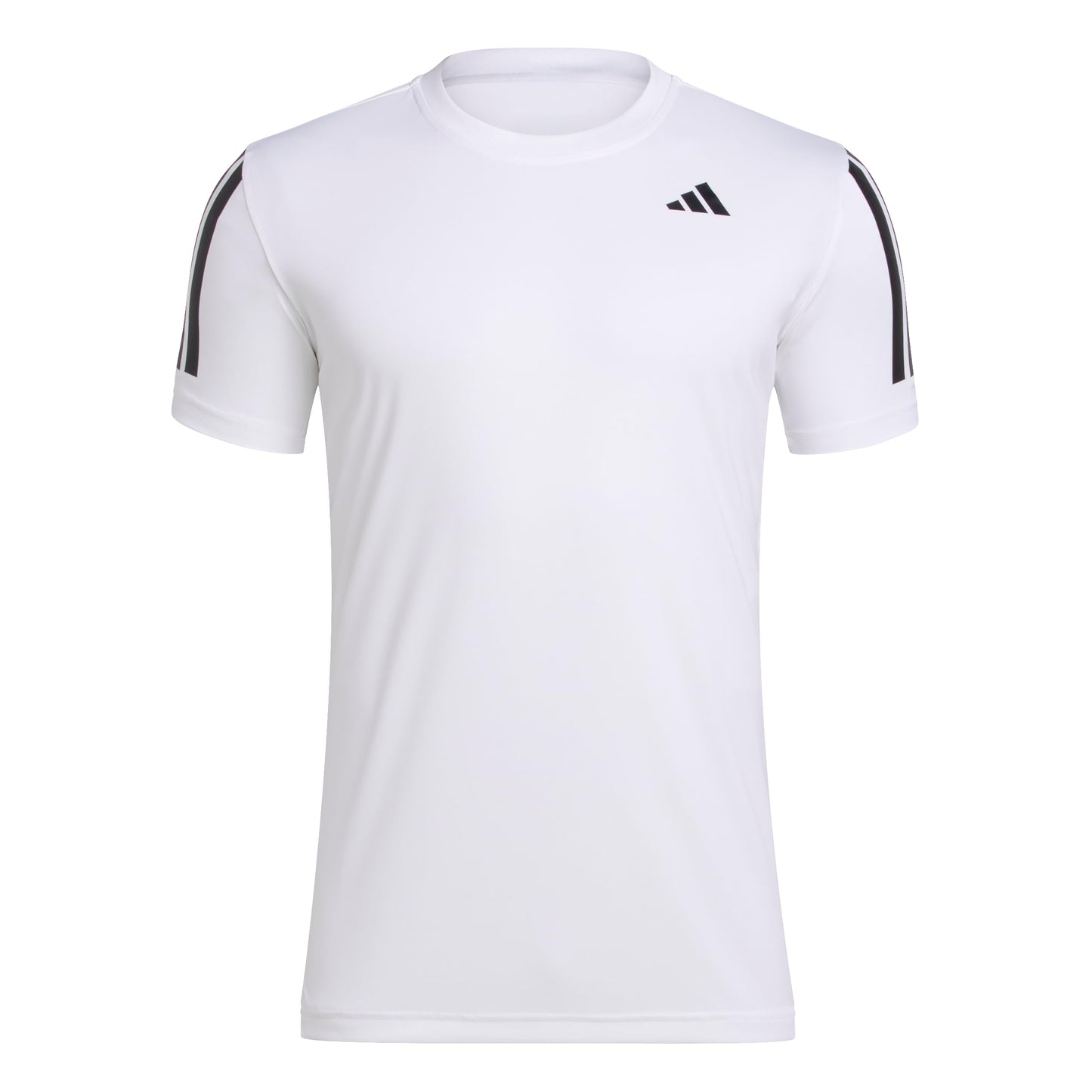 adidas Men's Club Tennis Climacool 3-Stripes T-Shirt, White, X-Large