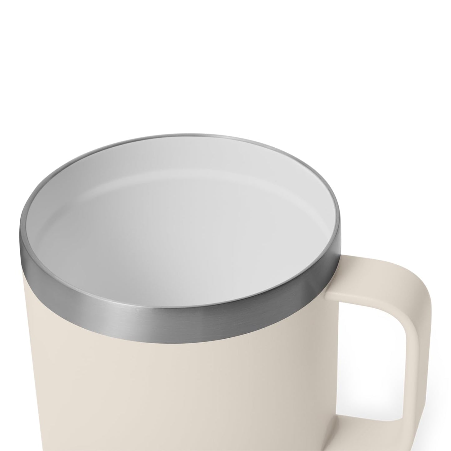 YETI Rambler 14 oz Ceramic Lined Stackable Mug, Vacuum Insulated, Stainless Steel with MagSlider Lid, Cape Taupe