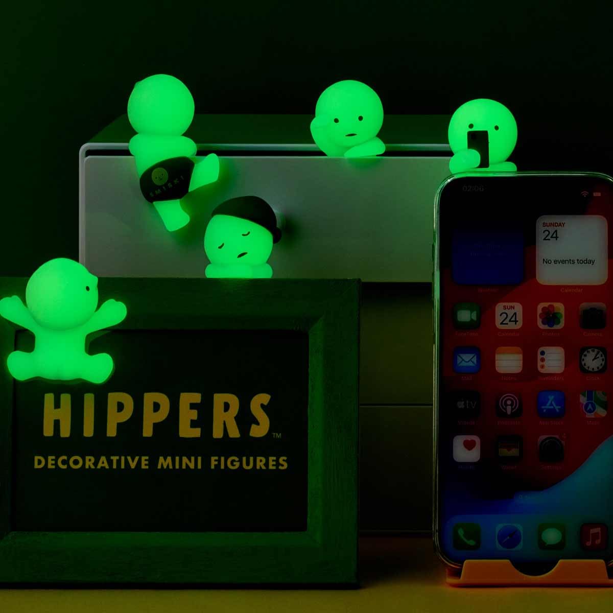 Sonny Angel Smiski Hippers - (1) Assorted Sealed Blind Box Original Glow in The Dark Mini Figures - No Choice Available