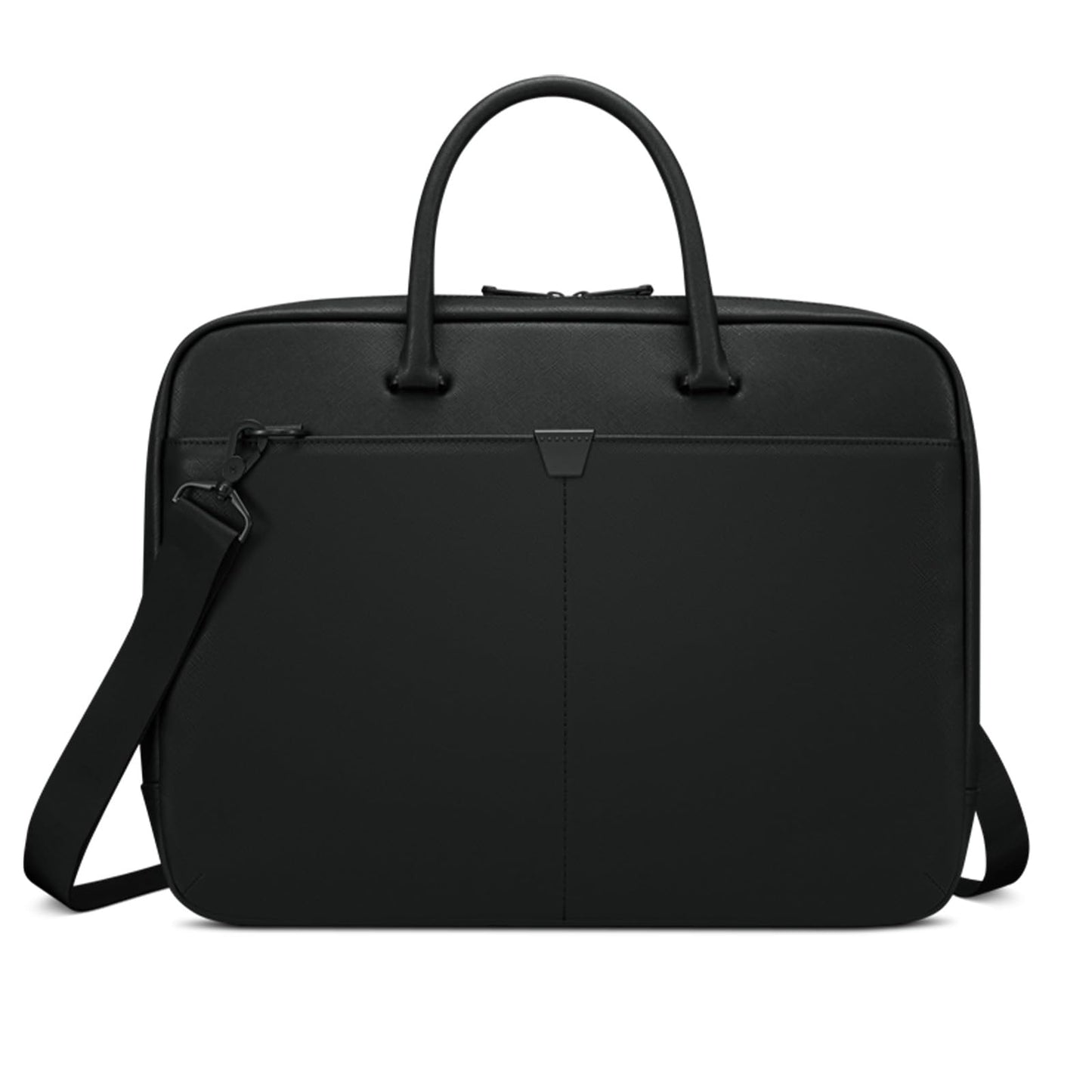 thinkplus 15.6-inch Laptop Bag (T200) - Water Resistant Leather Messenger Bag with Padded Device Compartment – Multi Compartment Professional Handbag with Shoulder Strap for Travel & Business