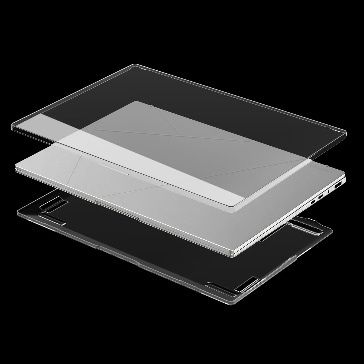 Se7enline Compatible with ASUS ZenBook 14 2025 2024 Case(Model: UX3405C/UX3405C) - Lightweight Durable Scratch-Resistant Easy Install Slim Snap On Hard Shell Protective Cover,Crystal Clear/Transparent