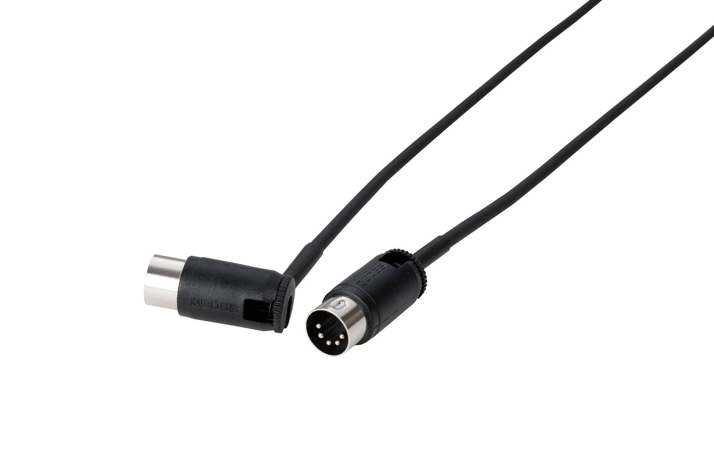 BOSS 3ft/1m Length – Space-Saving MIDI Cable with Multi-Directional connectors, Perfect for pedalboards and All MIDI Applications. (BMIDI-PB3)