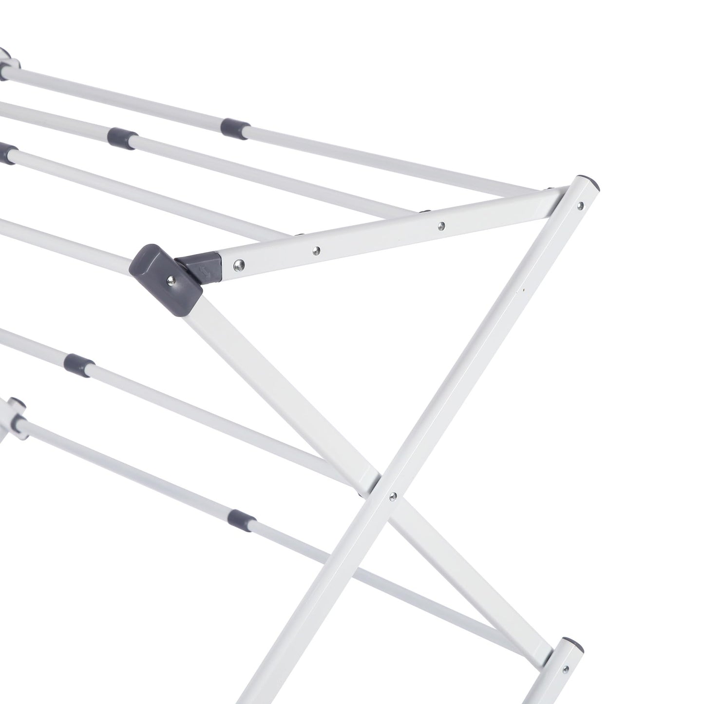 Stanz (TM) Large Expandable Clothes Drying Rack Fold Away Laundry Rack Collapsible 3 Tiers Clothes Drying Rack Steel Max. 30" / 76CM Long No Assemble Needed, Ready to Use
