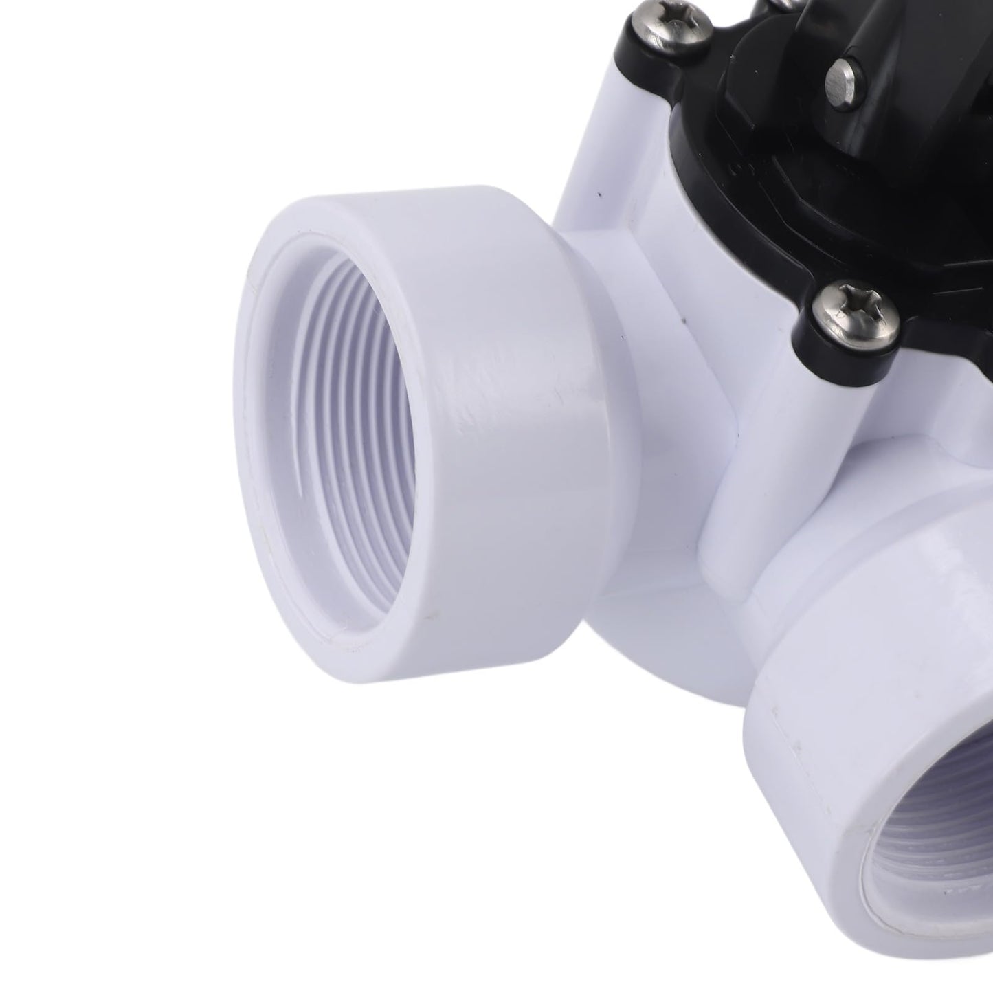 Haofy 3 Way Diverter Valve PVC G1 Threaded Easy Control, Adjustable Stop Feature for Pools Spas