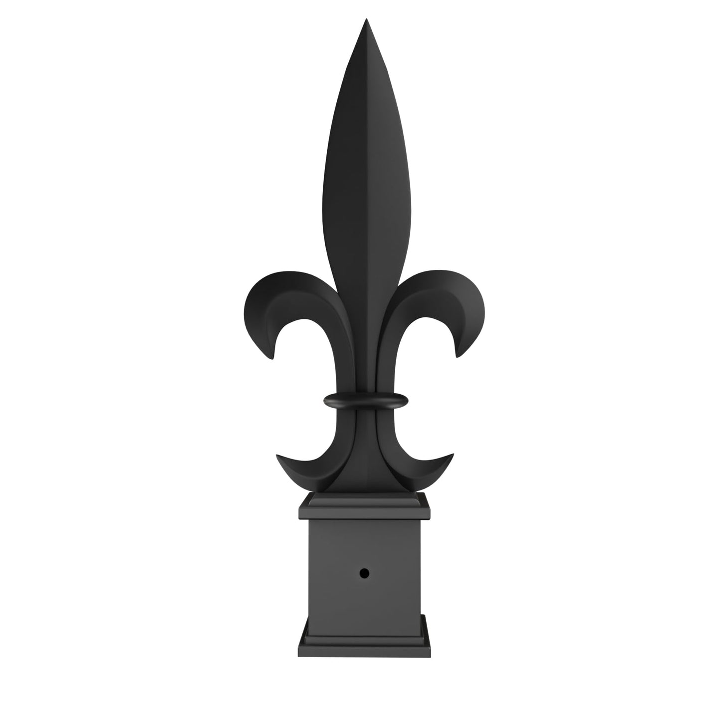 ZXNhome 15Pcs French Black Aluminium Alloy Trident Spear Fence Finials for Yard Garden Lawn Iron Picket Fence Spire Decoration