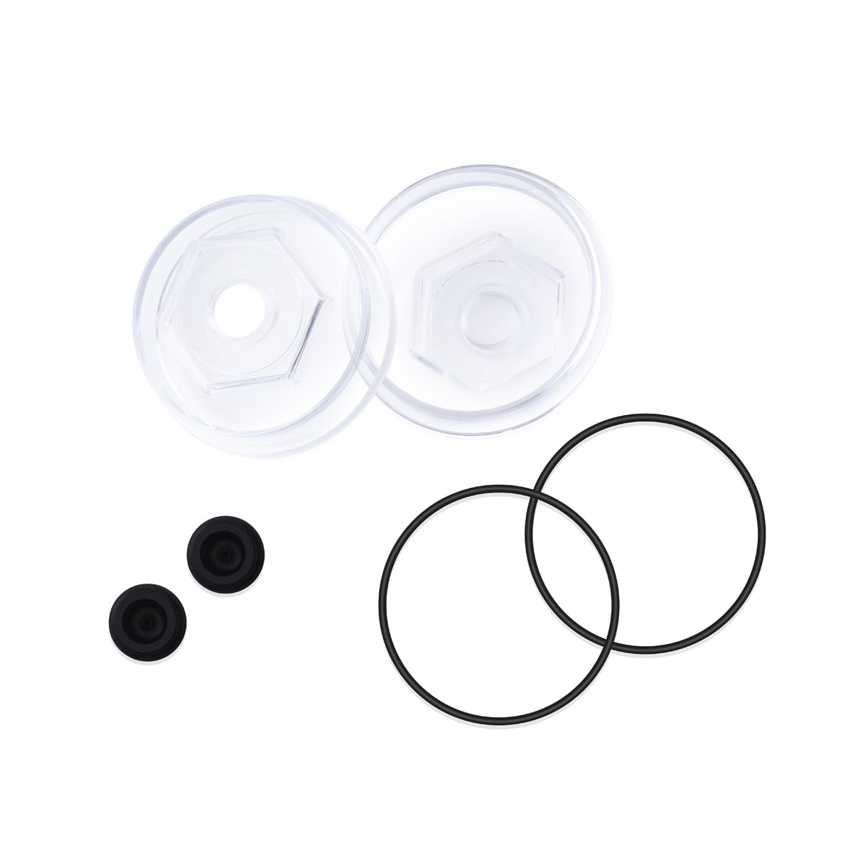 XTPTFABS,183772-KIT 4" Trailer Hub Replacement Oil Cap Kit Compatible with 10K-16K Dexter Bearing Cover and 10K - 16K Axles. 4"Oil Bath Dust Caps for Dexter Axles(2)