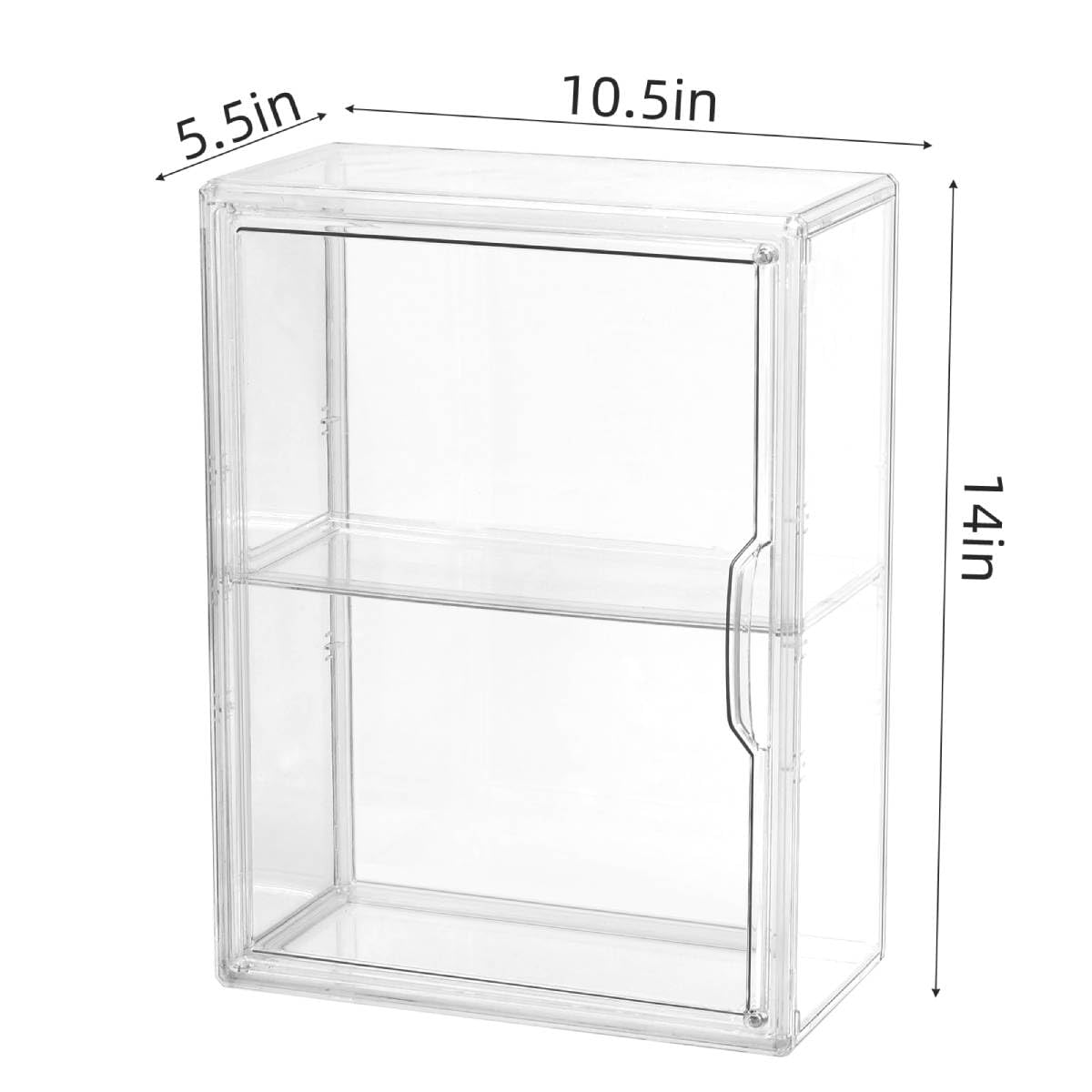 Display Case for Labubu POP MART, Acrylic Clear Display Box Shelf for POP MART Labubu Doll, 1 Pack
