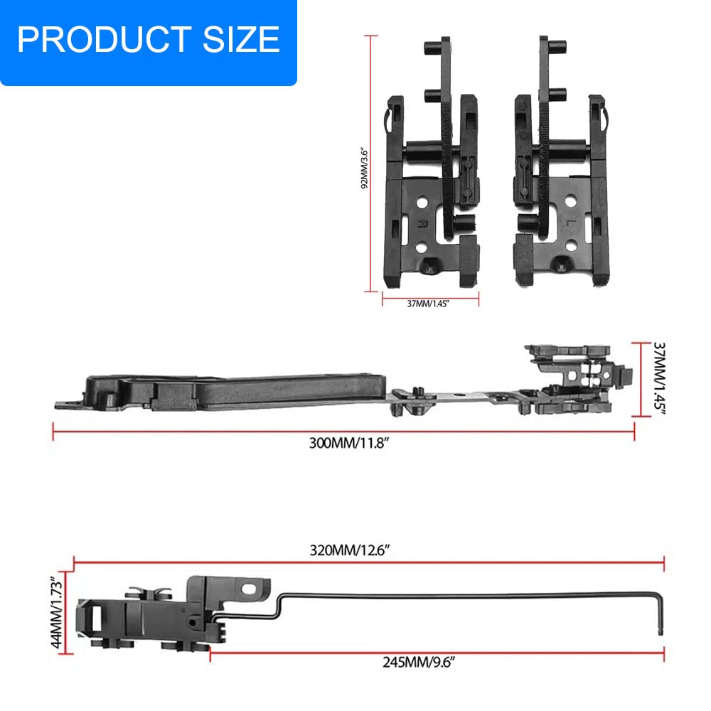 Sunroof Track Assembly Repair Kit Fit for F250 F350 F450 2005-2016, Ford F150 2000-2014, Ford Expedition 2000-2017,Lincoln Navigator 2000-2017,Lincoln Mark LT 2006-2008