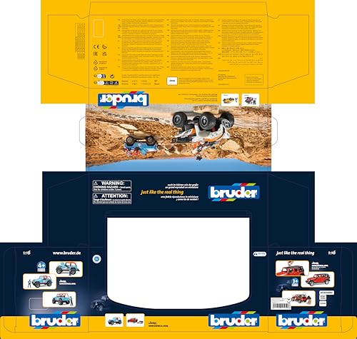 Bruder 02525 Jeep Wrangler Unlimited Rubicon, Red