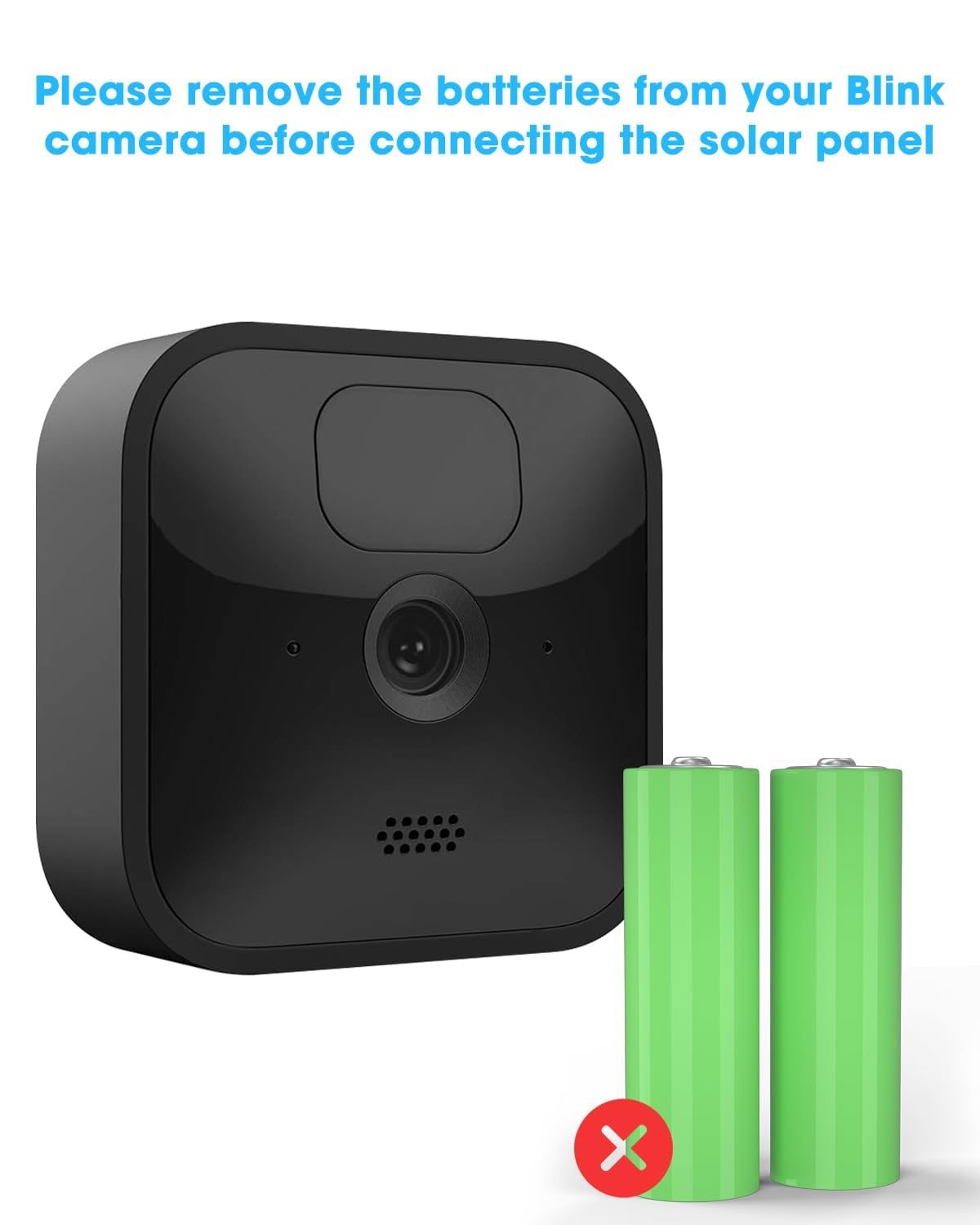 2 Pack 5W Solar Panel for Blink Camera, Solar Panel Charger Compatible with Blink Outdoor/Outdoor(3rd Gen)/XT XT2 Camera, IP65 Weatherproof with Secure Wall Mount, 13.1ft Charging Cable & Rubber Plug