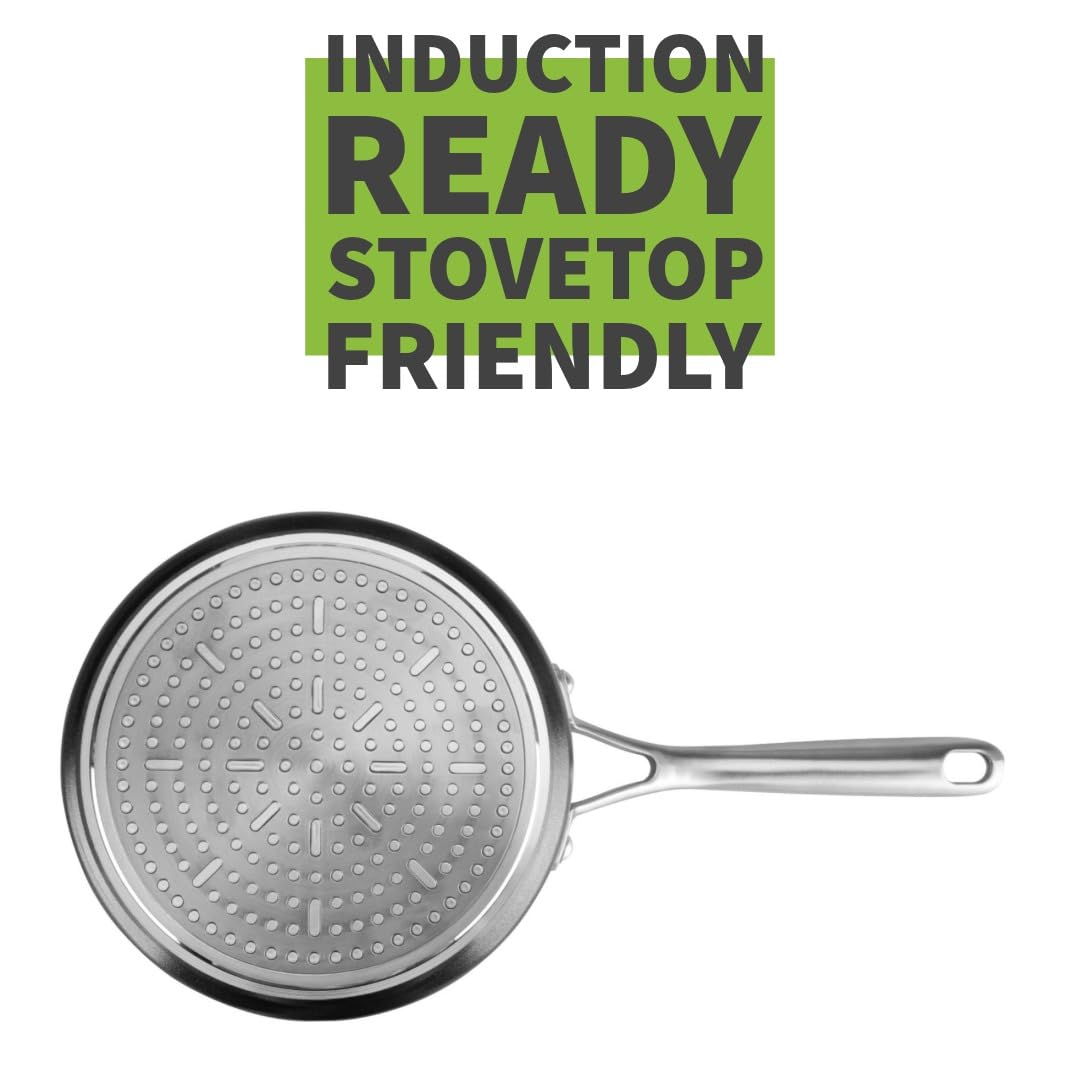 TECHEF - Onyx Collection - 2-Quart Saucepan with Glass Lid, Coated with New Teflon Platinum Non-Stick Coating (PFOA Free) (2-Quart)