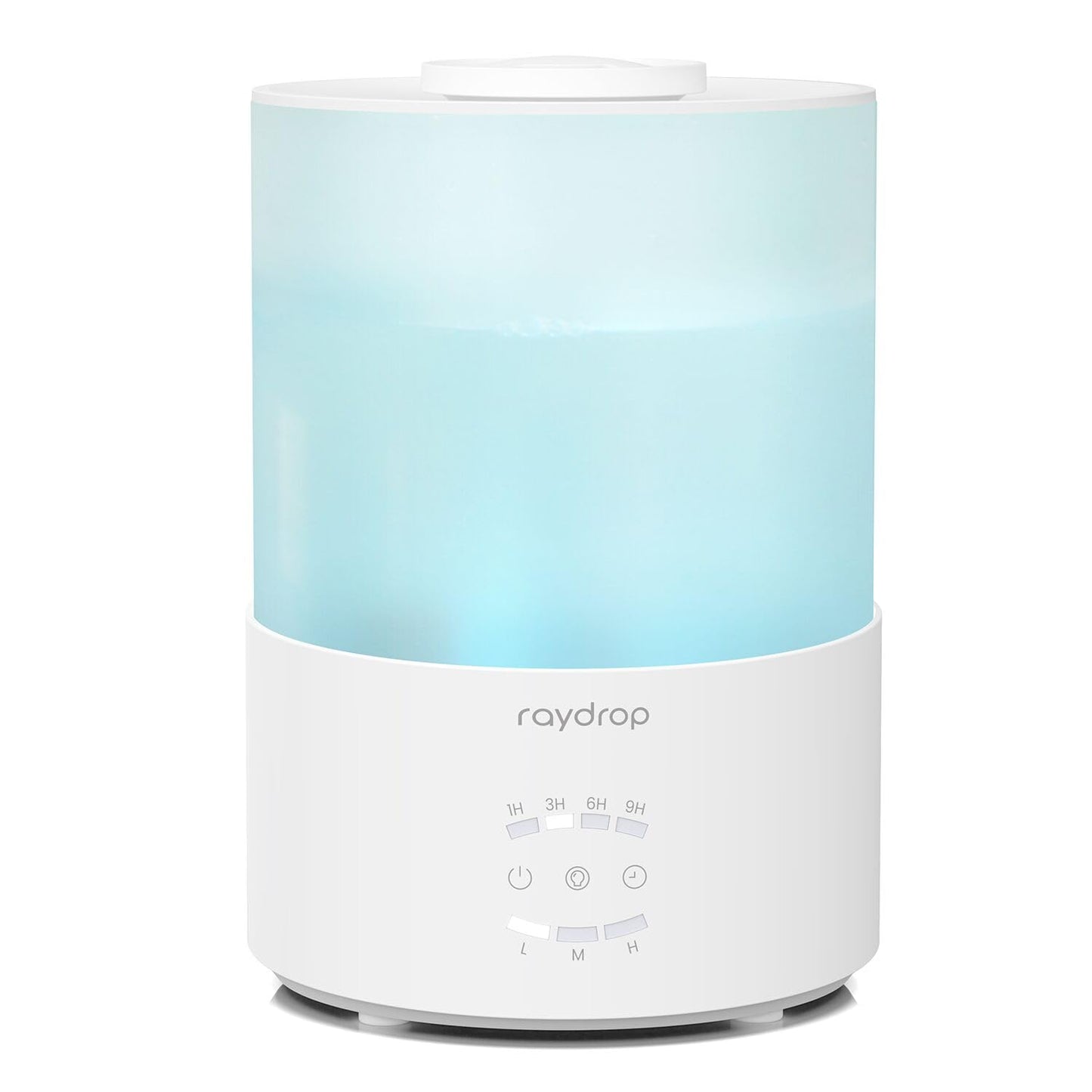 raydrop Humidifiers for Bedroom, Cool Mist Air Humidifiers for Large Room & Home, Top Fill 3.0L Humidifier for Nursery, Baby & Plants, Essential Oil Diffuser with Color Lights,Auto Shut-Off, Timer