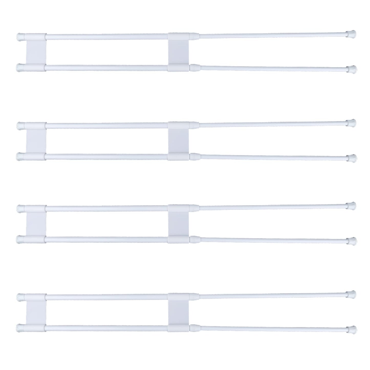 4pcs Rv Refrigerator Bars, Adjustable Rv Fridge Tension Bars Extendable to 15.8-27.6in Metal Rv Fridge Bars for Holding Food Drinks Rv Refrigerator Accessories