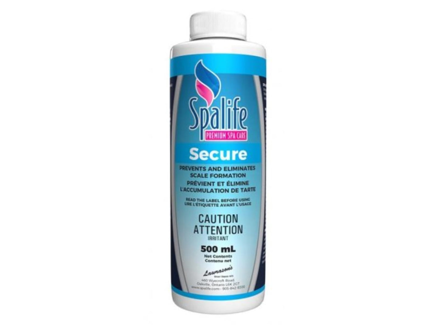 Secure 500ml | Prevents & Eliminates Scale in Hot Tubs & Spas | Eco-Friendly | Improves Water Clarity | Use Less Hot Tub Chemicals | Use with Chlorine, Bromine & Hot Tub Accessories