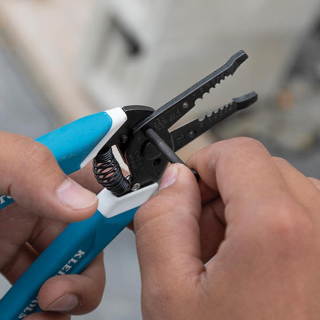 Klein Tools K11095 Klein-Kurve Wire Stripper and Cutter, for 8-18 AWG Solid and 10-20 AWG Stranded Wire