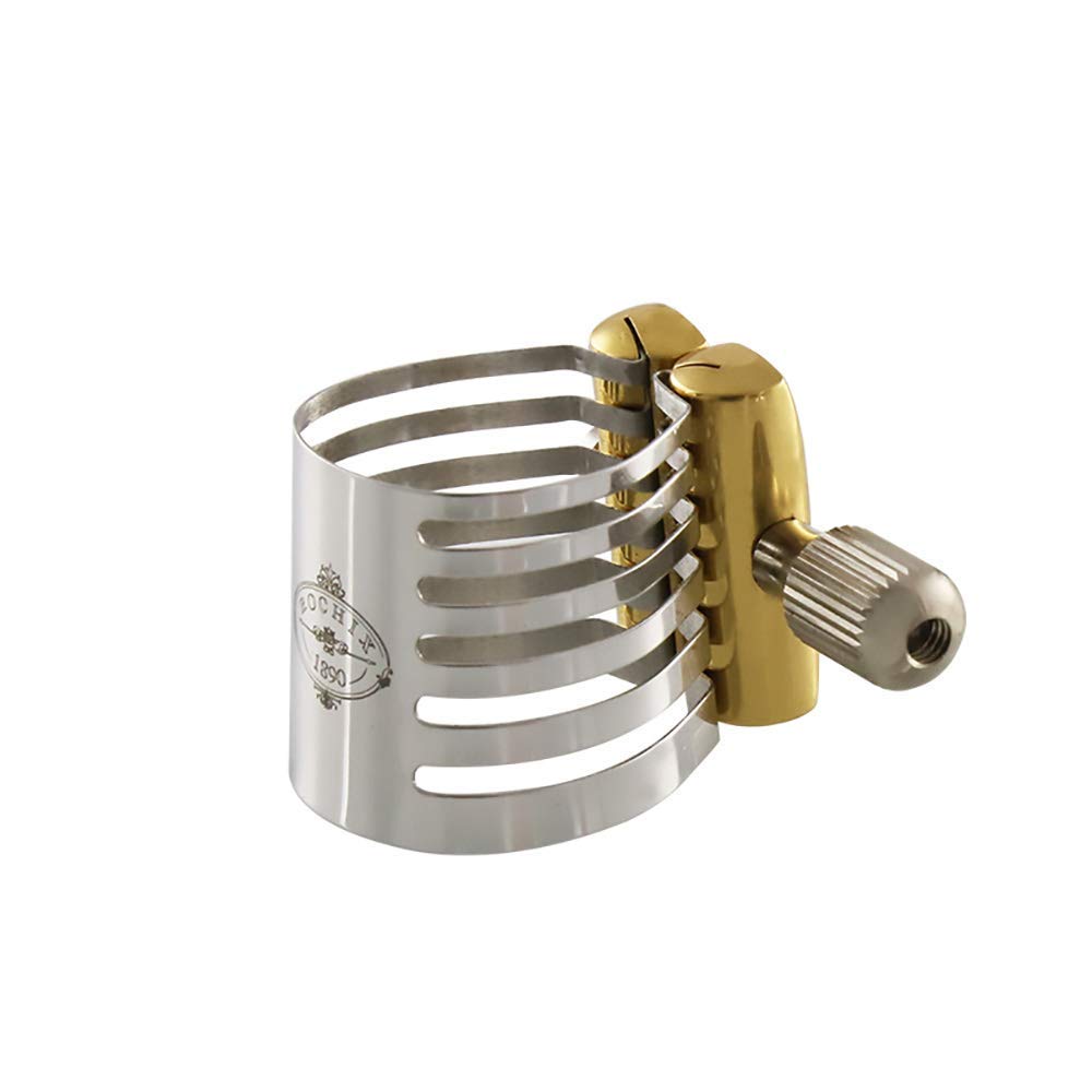Stainless Steel Ligature Silver Plated for Bb Clarinet/Alto Saxophone Sax