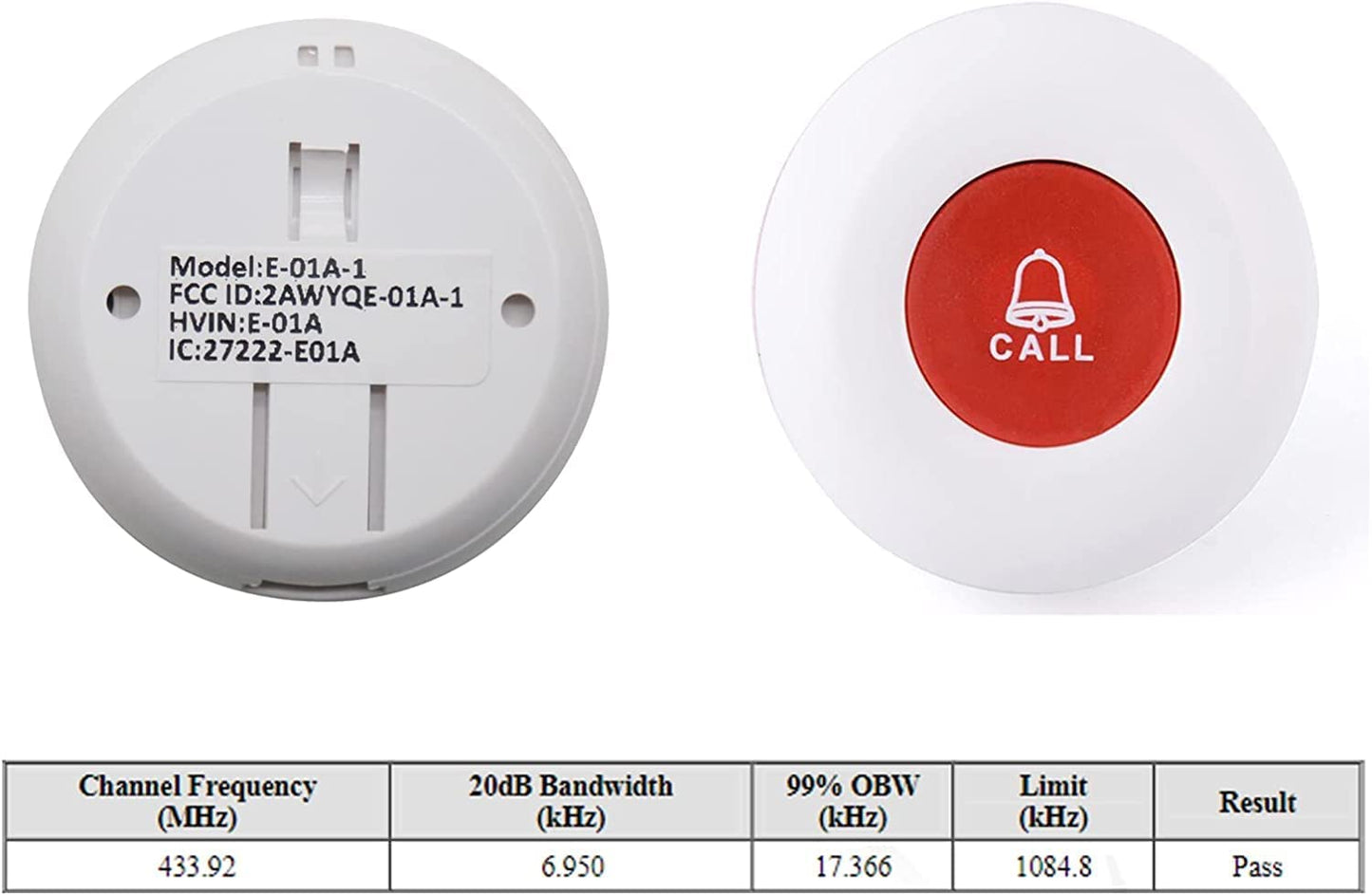 Daytech Caregiver Pager Wireless Senior Alarm Call Button Emergency Panic Button Call Bell Alert System for Elderly/Pregnant/Disabled, 3 Receivers + 4 Transmitters