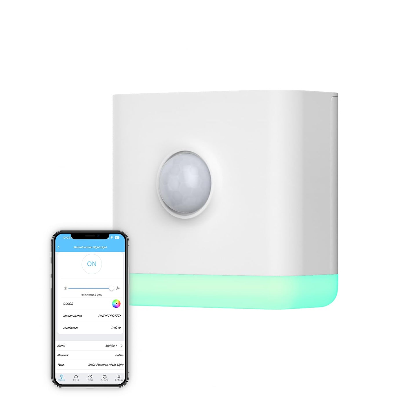 THIRDREALITY Multi-Function Night Light, Zigbee Repeater, 3-in-1 Combines a Motion Sensor, a Illumination Sensor and RGB Color Night Light, 1-100% Adjustable Brightness, Zigbee hub Required