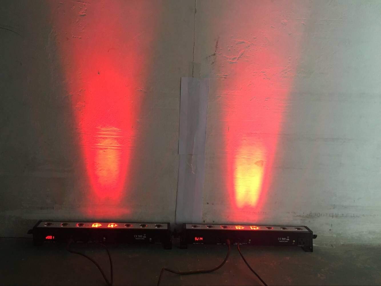 LED Par bar Wall wash Stage Light,SENLAN 8pcsX3W RGB 3-in-1 LED and Full Aluminum House of 7 Modes DMX512 for Disco/Party/Theater