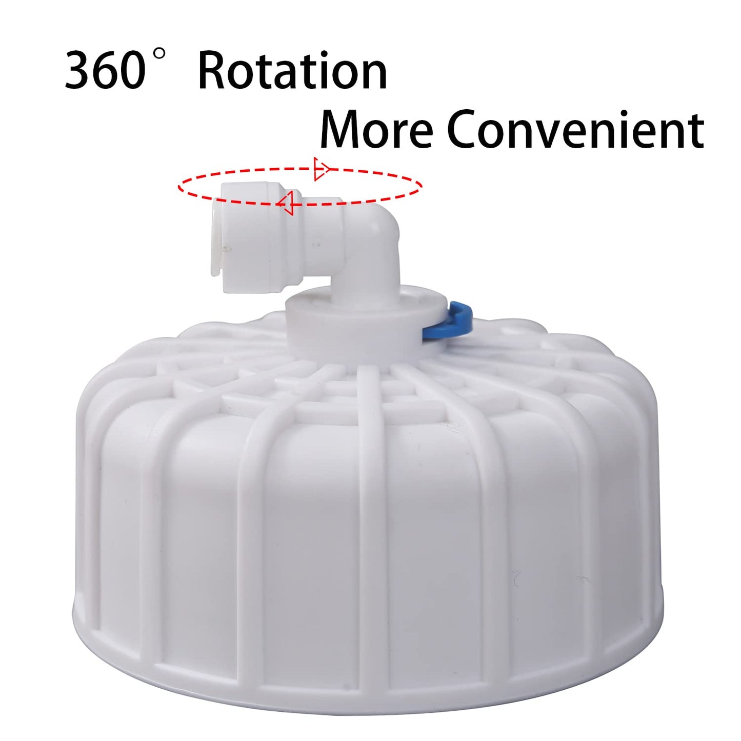 Huining 3012-400GPD Reverse Osmosis Membrane Housing Kit with 3/8 1/4 Quick Connector,Water Pipe,Wrench Whole Set Compatible with Residential Household Water Filtration System
