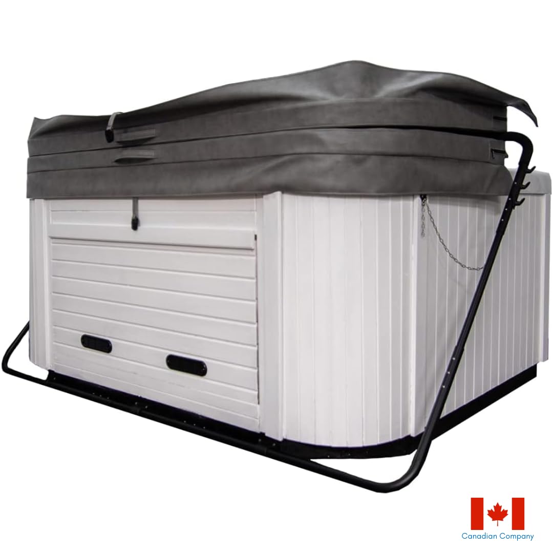 ABC Spa Classic Spa Cover Lifter, Powder Coated Aluminum with 3 Durable Plastic Mounts Hot Tub Lifter, Fits Square or Rectangle Hot Tubs up to 96"