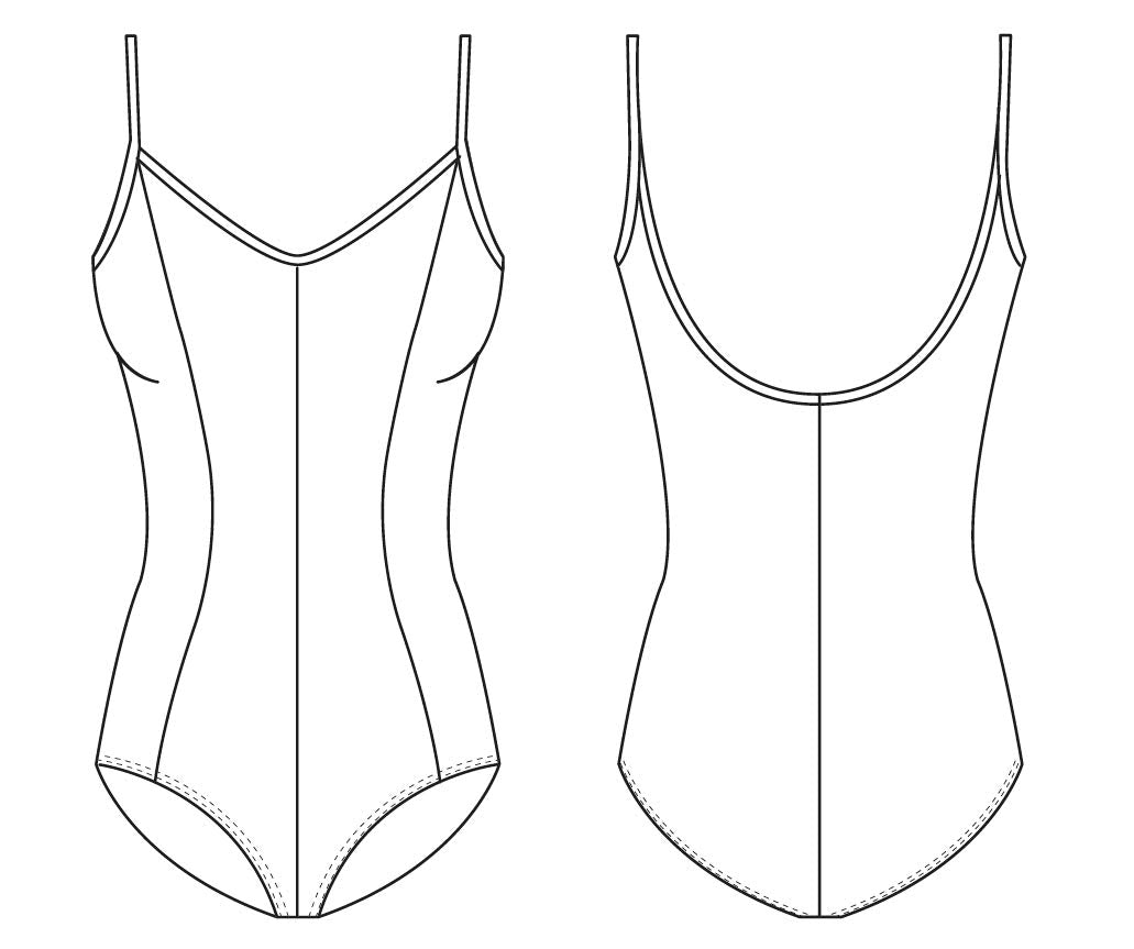 Mirella Women's Microlux Princess Seam V-Front Camisole Dance Leotard,Black,Small