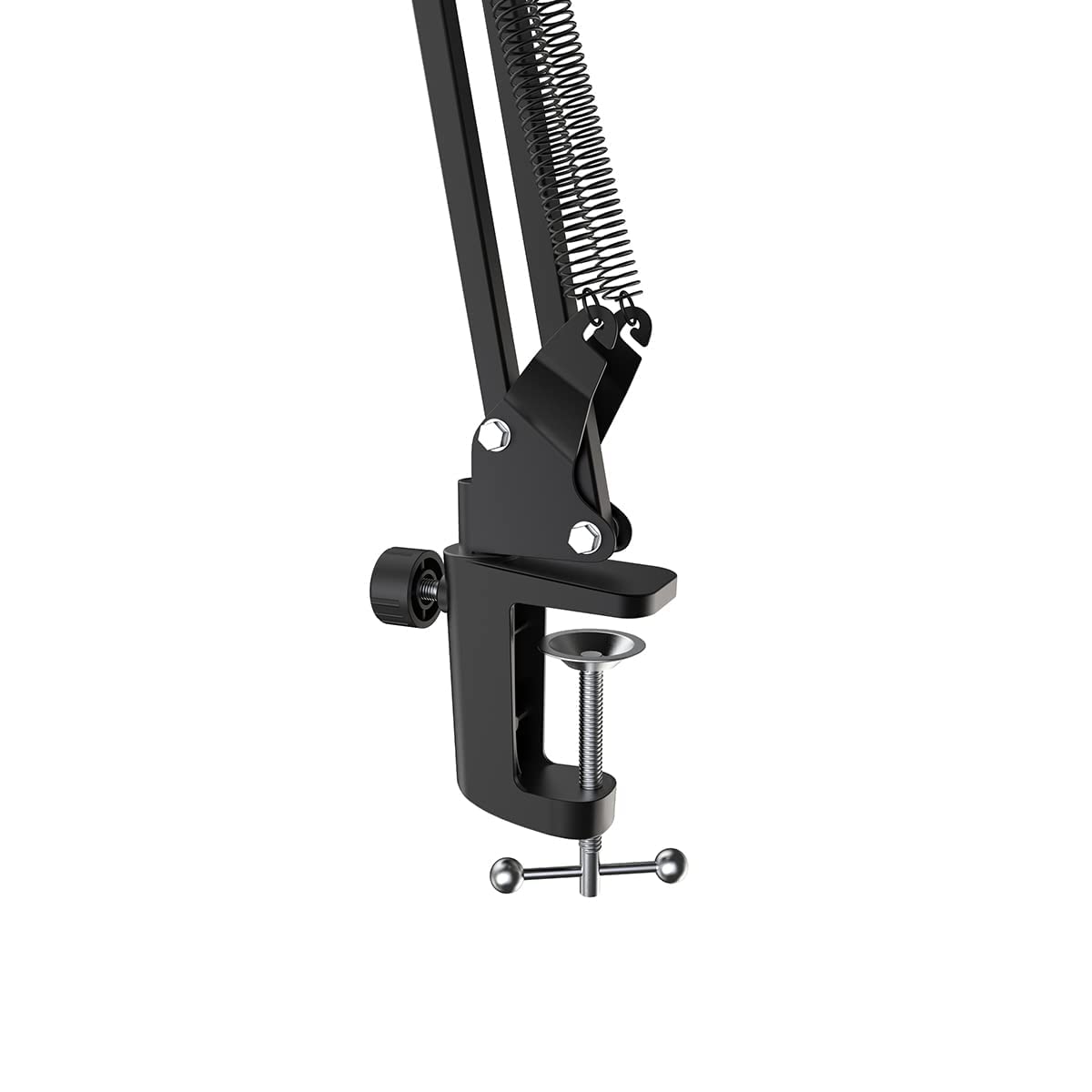 FIFINE Microphone Arm Stand, Suspension Mic Scissor Boom Arm stand with Metal Material, 3/8" to 5/8" Adapter, Desk Clamp, for Recording, Streaming, Podcast, Video, Flexible and Durable-CS1