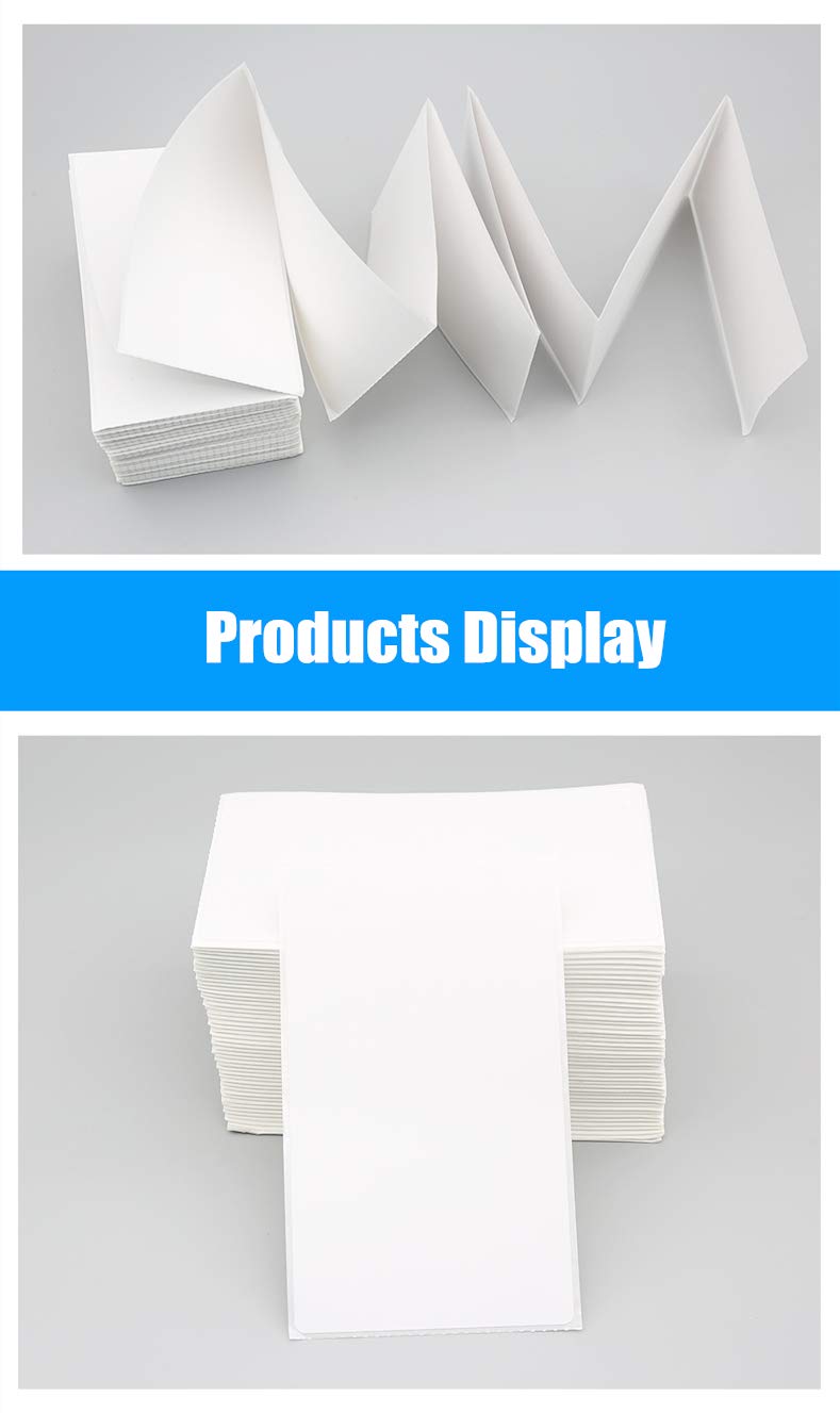 BESTEASY 4" x 6" Fanfold Direct Thermal Labels, White Perforated Permanent-Adhesive Shipping Labels Compatible with Zebra, Elton (2 Stacks, Total 4000 Lables)