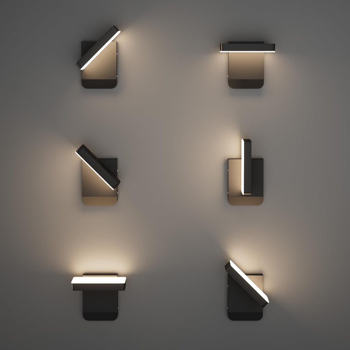Outdoor Wall Lights LED Modern Wall Sconce Rotatable Bronze Exterior Wall Lights Modern Lights for House, 3000K