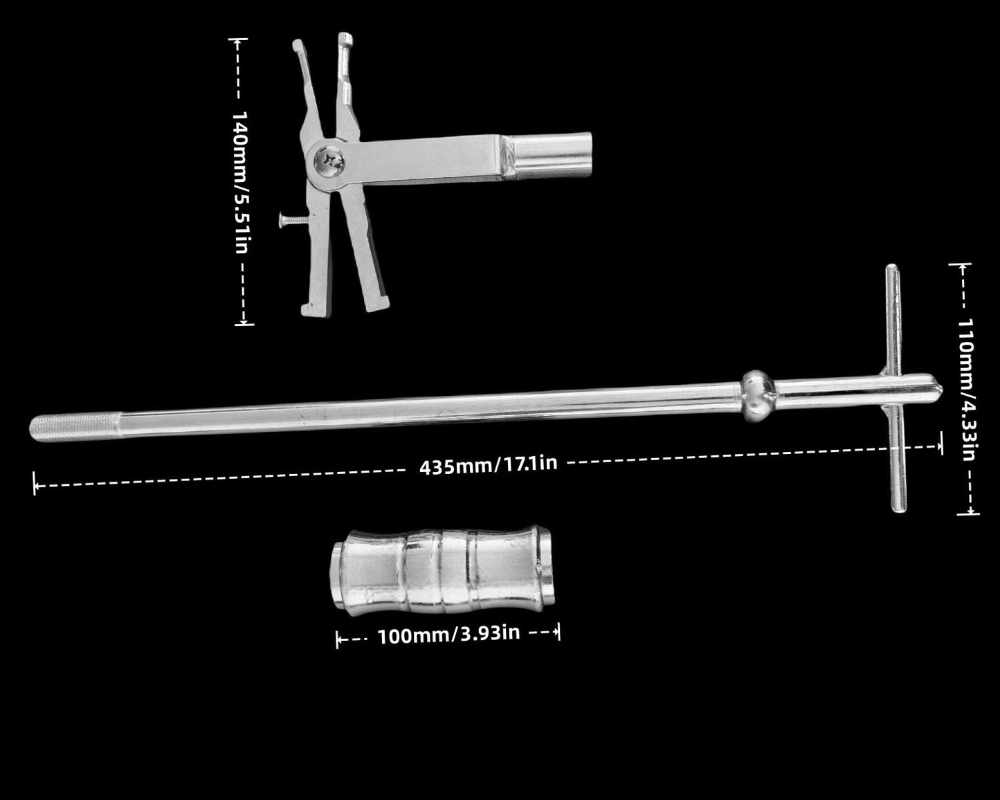 TIANAOKEJI Blind Inner Bearing Puller Internal Bearing Extractor Puller Slide Hammer Bearing Puller with Expandable Collets 10-50MM Insert Bearing Remover Tool