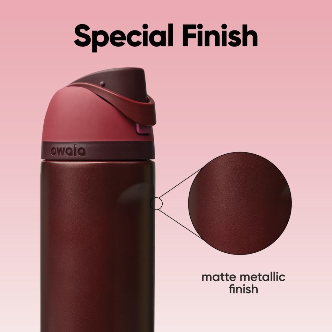 Owala FreeSip - Stainless Steel - 24-oz. - Red Black Cherry