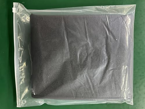 FLASLD Hearth Rugs for Fireplaces Fire Resistant, 24 X 42 inches Gas Grill Splatter Mat, Fireproof Heat Resistant Non Stick BBQ Patio Protector, Floor Protective Rug, Black