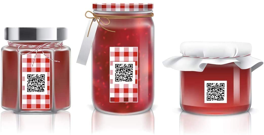 Mr-Label 1.5" x 1.5" Square White Sticker Labels - Waterproof and Tear-Resistant - for Inkjet & Laser Printer - for Food Package | Gift Bag | Jar (100 Sheets Total 2400 Labels)