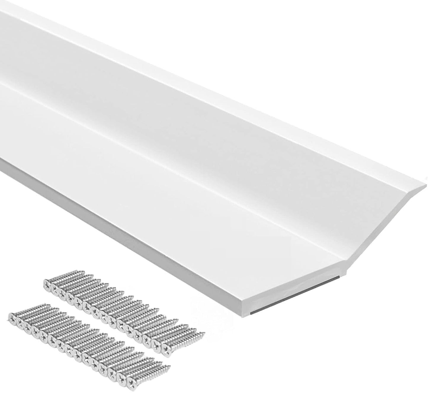 Apoctsddo Garage Door Seal Top and Sides, 34FT Garage Door Weather Stripping, Universal Weatherproofing Insulation Kit, Prevents Drafts, Easy Installation, Energy Saving Trim Seal