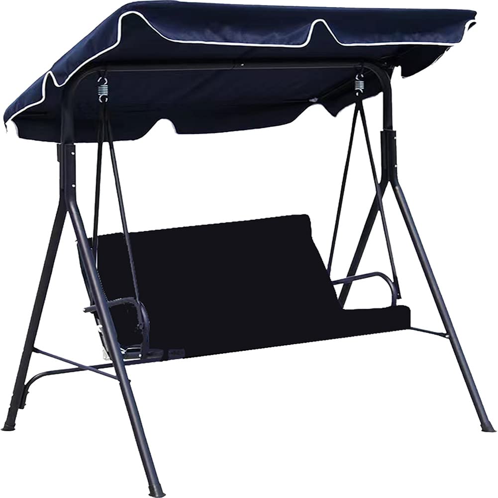 Replacement Swing Seat Cover, 600D Oxford Cloth Waterproof 2/3 Seat Patio Swing Seat Replacement Covers for Outdoor Porch Garden Yard Swings (Coffee/58.26"x19.68"x19.68")