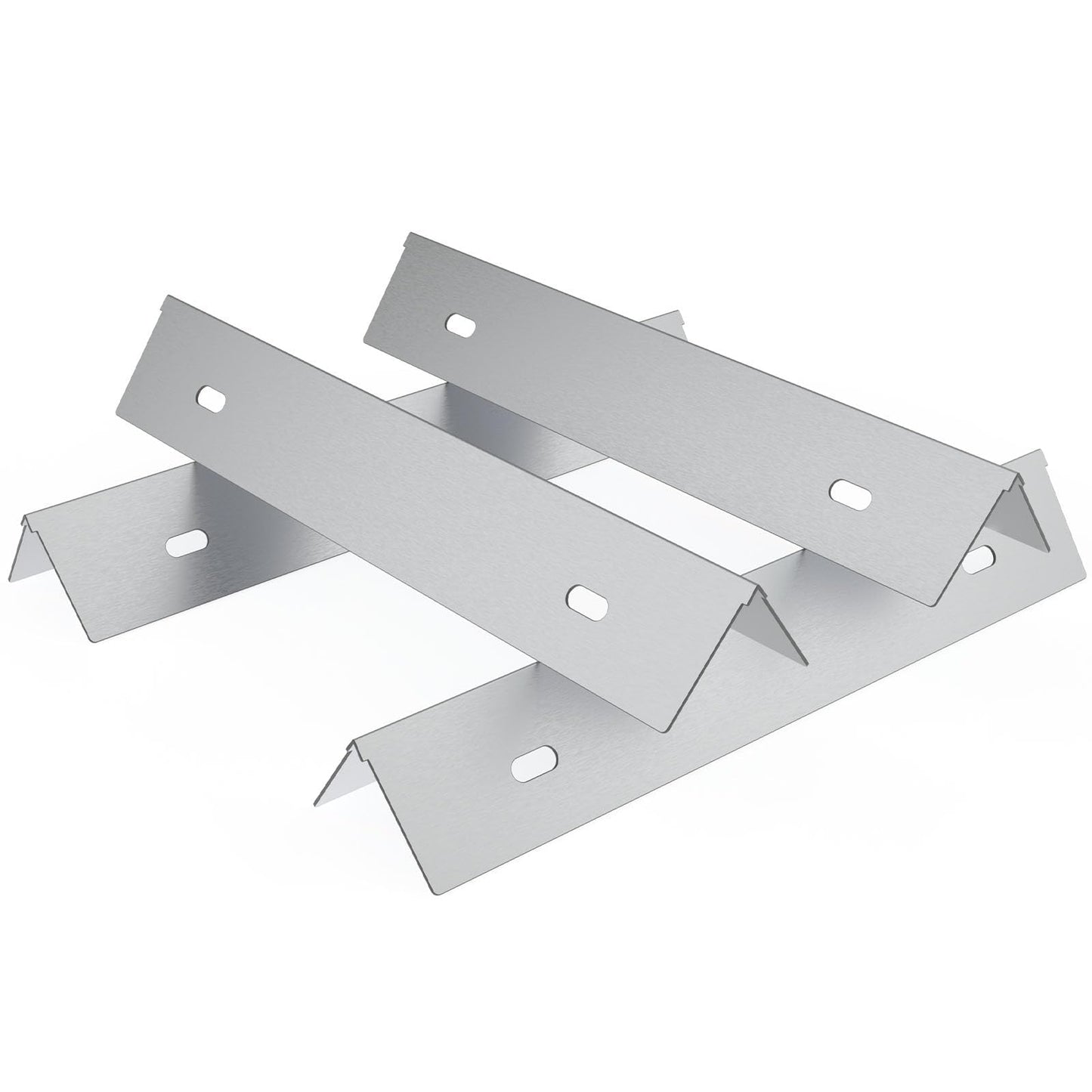 Stainless Steel Heat Plates Replacement Parts for Napoleon,BBQ Accessories for Napoleon Rogue and Prestige 500 Grills(4 Pack)